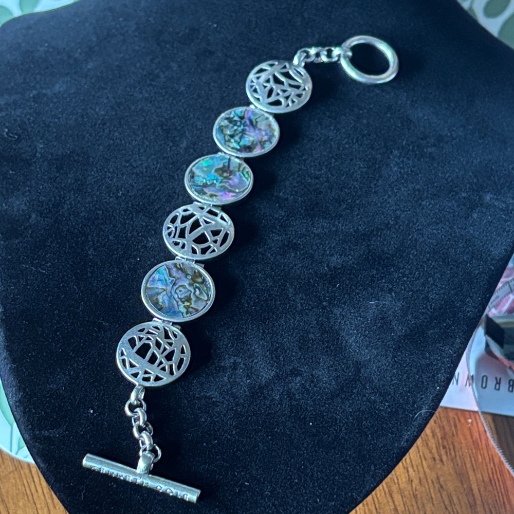 Kenneth Cole Reaction Elegant Silver and Abalone Bracelet